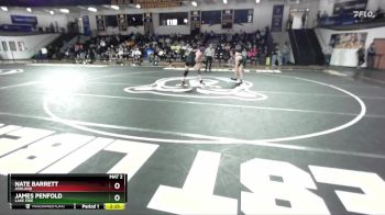 174 lbs Semifinal - James Penfold, Lake Erie vs Nate Barrett, Ashland