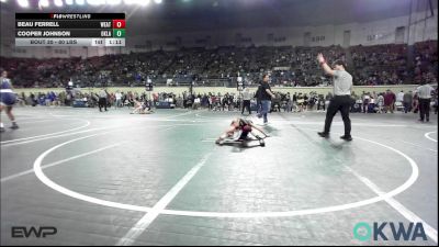 80 lbs Round Of 16 - Beau Ferrell, Weatherford Youth Wrestling vs Cooper Johnson, Oklahoma Phantom Wrestling Club