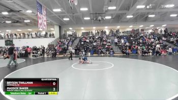 70-75 lbs Quarterfinal - Bryson Twillman, Eierman Elite vs Maddox Baker, Purler Wrestling Academy