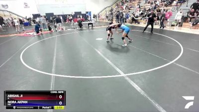 135 lbs Cons. Semi - Abigail Ji, IL vs Nora Akpan, MN