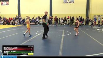 65 lbs Semifinal - Dawson Gassen, Legends Of Gold vs Easton Schut, MN Elite