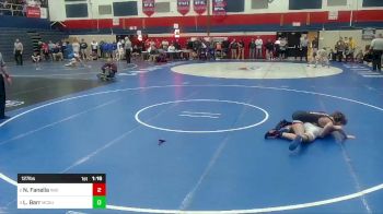 127 lbs Semifinal - Nico Fanella, Indiana vs Lucas Barr, McGuffey