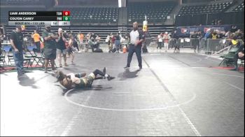 110 lbs 5th Place - Liam Anderson, Teaneck Wrestling vs Colton Carey, Pinelands