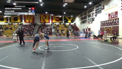 125 lbs Semifinal - Arcelia Hernandez, TOPANGA/BTSLA vs Bella Leon, GWC/Tigers
