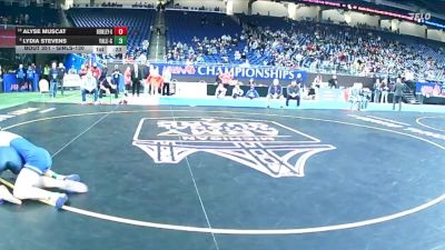 Girls-130 lbs Cons. Semi - Lydia Stevens, Yale (Girls) vs Alyse Muscat, Berkley (Girls)