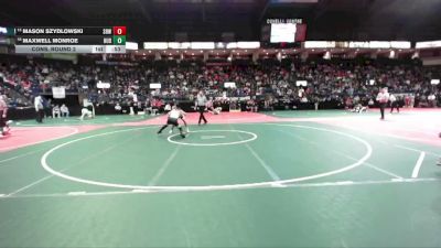 120 lbs Cons. Round 2 - Mason Szydlowski, SRW2 vs Maxwell Monroe, HUD1