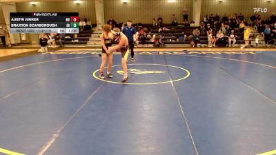 112-119 lbs Cons. Semi - Austin Junker, Midwest Destroyers vs Braxton Scarborough, GI Grapplers