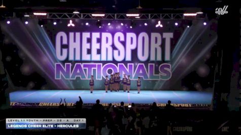 Legends Cheer Elite - HERcules [2026 L1.1 Youth - PREP - D2 - A Day 1] 2026 CHEERSPORT National All Star Cheerleading Championship