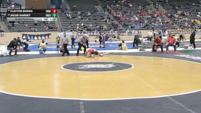 126 lbs Quarterfinal - Jacob Ramsey, Union County vs Clayton Badida, Conner