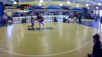 144 lbs Quarterfinal - Sebastian Bonachea, Oakleaf High School vs John Antonucci, Applied Pressure