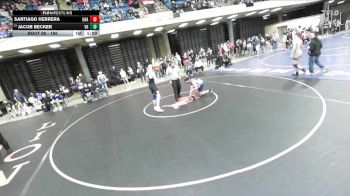 165 lbs Champ. Round 1 - Jacob Becker, Vernon Hills vs Santiago Herrera, Unattached