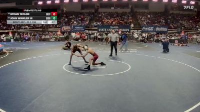 D 1 106 lbs Cons. Round 2 - John Winkler III, Central - B.R. vs Ethan Taylor, Destrehan