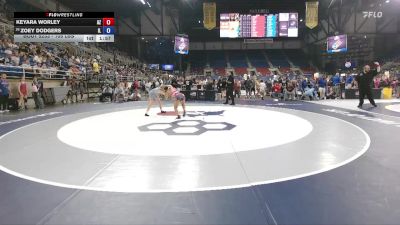 105 lbs Champ. Rd Of 64 - Keyara Worley, AZ vs Zoey Dodgers, IL