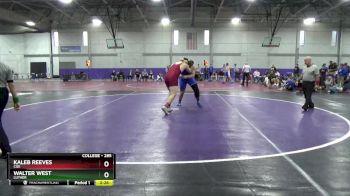 285 lbs 1st Place Match - Kaleb Reeves, Coe vs Walter West, Luther