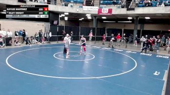 115 lbs Cons. Round 5 - Kiley Knight, Westville vs Kaylee Martinez, Unattached