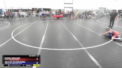 63 lbs Cons. Semi - Kaden Kreuzer, B.A.M. Training Center vs Deacon Glassmaker, Princeton Wrestling Club