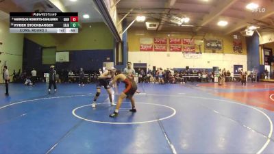 144 lbs Cons. Round 2 - Ryder Stockbarger, San Jacinto vs Harrison Roberts-Dahlgren, University