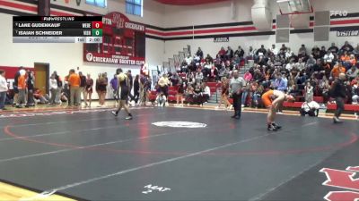 150 lbs Quarterfinal - Lane Gudenkauf, West Delaware, Manchester vs Isaiah Schneider, Vinton-Shellsburg