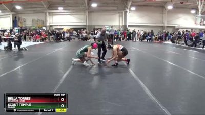 135 lbs Cons. Round 5 - Scout Temple, Tinora vs Bella Torres, Delaware Hayes