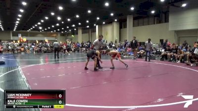 113 lbs Semis (4 Team) - Kale Cowen, BRAWL Silver vs Liam McKinney, Patriot WC Red