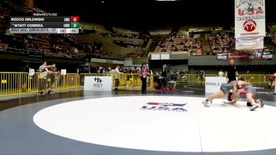 Junior Boys - 157 lbs Cons. Round 3 - Wyatt Corriea, Liberty Ranch High School Wrestling vs Rocco Orlowski, Celtic Wrestling Club
