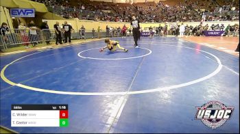 58 lbs Round Of 32 - Chance Wilder, Brawlers vs Treble Castor, Woodward Youth Wrestling