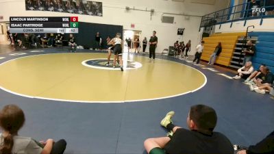 120 lbs Cons. Semi - Lincoln Martinson, Worland Middle School vs Isaac Partridge, Worland Middle School