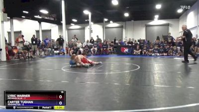 110 lbs Quarterfinals (8 Team) - Lyric Warner, Michigan Blue vs Carter Tughan, Washington