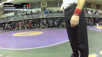 120 lbs 2nd Wrestleback (16 Team) - Jordan Pham, Eaglecrest vs Colton Archer, Bennington