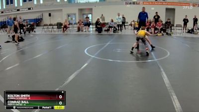 56 lbs Round 5 (6 Team) - Kolton Smith, Florida Scorpions vs Conrad Ball, Misfits United