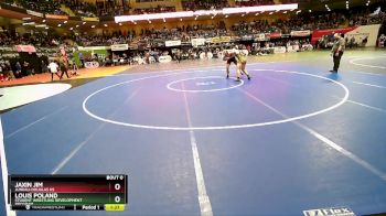 171 lbs Champ. Round 1 - Jaxin Jim, Juneau-Douglas HS vs Louis Poland, Student Wrestling Development Program