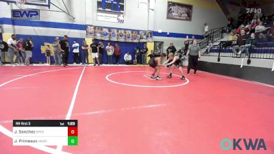 85 lbs Rr Rnd 3 - Jeremiah Sanchez, Sperry Wrestling Club vs Johnathon Primeaux, Henryetta Knights Wrestling Club