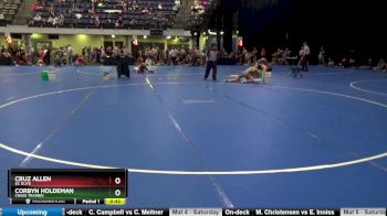 120 lbs Cons. Semi - Corbyn Holdeman, Crass Trained vs Cruz Allen, DC Elite