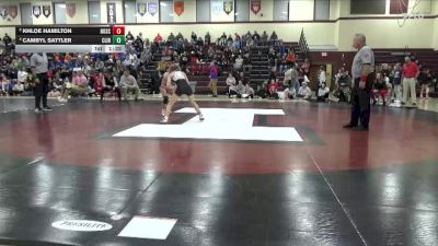 100 lbs 3rd Place Match - Cambyl Sattler, Clinton vs Khloe Hamilton, North Scott