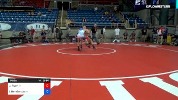 145 lbs Cons 64 #2 - Johnny Ryan, Oregon vs Ian Henderson, Maine