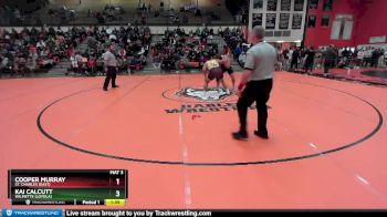 215 lbs Semifinal - Kai Calcutt, Wilmette (LOYOLA) vs Cooper Murray, St. Charles (EAST)