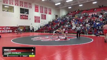 165 lbs Quarterfinal - Gunner Cramblett, Graham vs Brody Grimm, Wadsworth