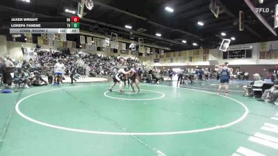 215 lbs Cons. Round 2 - Lokepa Fanene, Temecula Valley vs Jaxen Wright, Del Oro