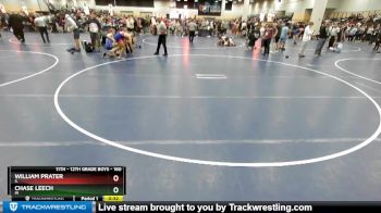160 lbs Cons. Round 7 - Chase Leech, IN vs William Prater, IL