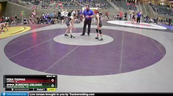 122 lbs Quarterfinal - Fera Thomas, Lincoln vs Emma Burrows-Zielinski, Rainier High School