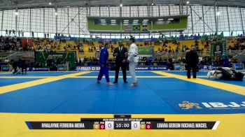 Luiara Gedeon Rochael Maciel vs Ivhalaynie Ferreira Meira 2026 Brasileiro Jiu-Jitsu IBJJF