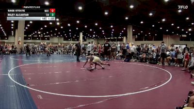 120 lbs 4th Wrestleback (32 Team) - Riley Alcantar, Team Shutt Weston vs Sage Stoute, North DeSoto Red