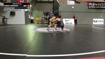 Schoolboys - 110 lbs Cons. Round 5 - Artasam Feizi vs Samuel Rodriguez, MTC - MANTANONA TRAINING CENTER