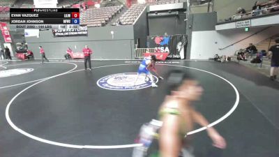 144 lbs Champ. Rd Of 64 - Evan Vazquez, Lion Of Judah Wrestling Academy vs Jordan Johnson, McKinleyville Freestyle Wrestling Club