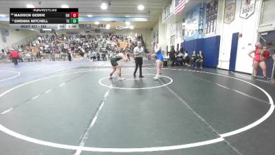 155 lbs Cons. Round 2 - Madison Gebbie, Edison vs Gwenna Mitchell, Temescal Canyon