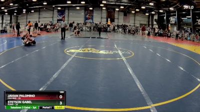 130 lbs Rd# 5- 3:45pm Friday Final Pool - Stetson Gabel, POWA vs Javian Palomino, Cali Red