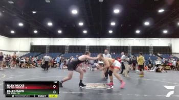 195 lbs Quarterfinals (8 Team) - Kaleb Davis, Tar River vs Riley Hucks, The Dirty Merkles