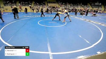 132 lbs Quarterfinal - Connor Marshall, Morris Wrestling Association vs Frankie Rodriguez, Tulsa Blue T Panthers