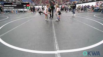 49 lbs Round Of 32 - Maverick Potter, Weatherford Youth Wrestling vs Slate Pinson, Elgin Wrestling