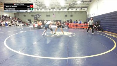 175 lbs Cons. Round 2 - Miguel Romo, Warren vs Jack Riggs, Calvary Chapel/SA